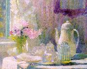 Hills, Laura Coombs Breakfast oil painting reproduction